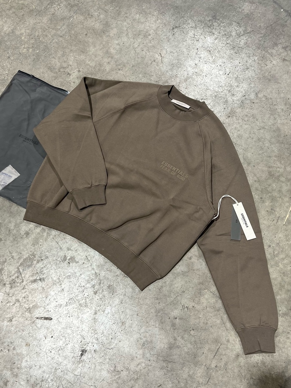 Fear of God Essentials Wood Crewneck Sweatshirt NWT